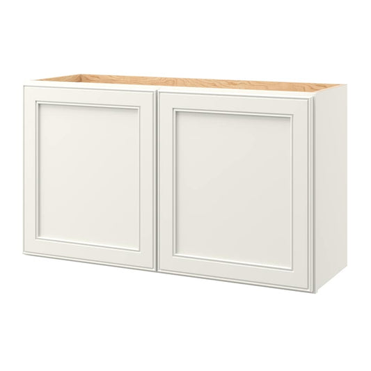 allen + roth McKeller 36-in W x 21-in H x 12-in D Linen Wall Fully assembled Cabinet (Flat Panel Square)