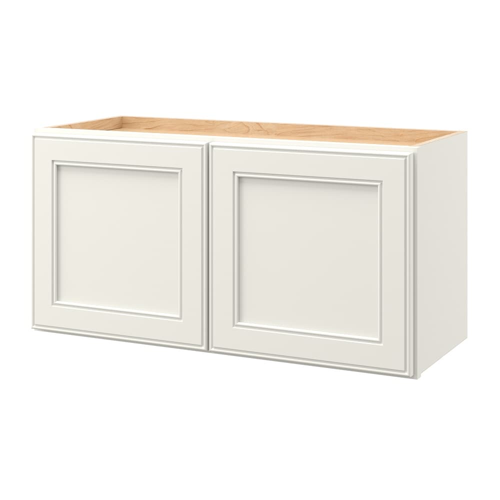 allen + roth McKeller 30-in W x 15-in H x 12-in D Linen Wall Fully assembled Cabinet Flat Panel