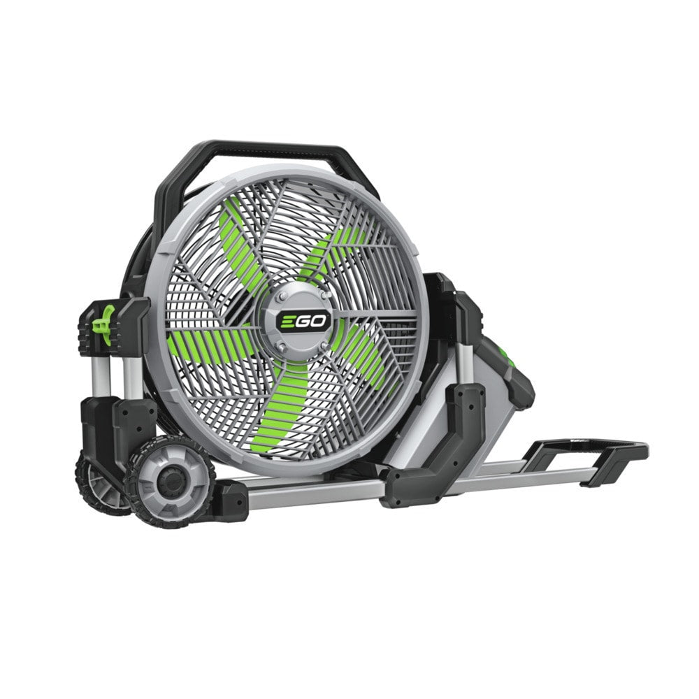 EGO 18-in 56-Volt 5-Speed High Velocity Indoor/Outdoor Grey Misting Floor Fan (Battery and Charger Not Included) FN1800