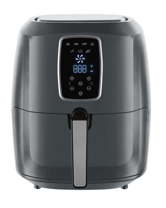 Emerald 5.5-Quart Gray Programmable Air Fryer SM-AIR-1813