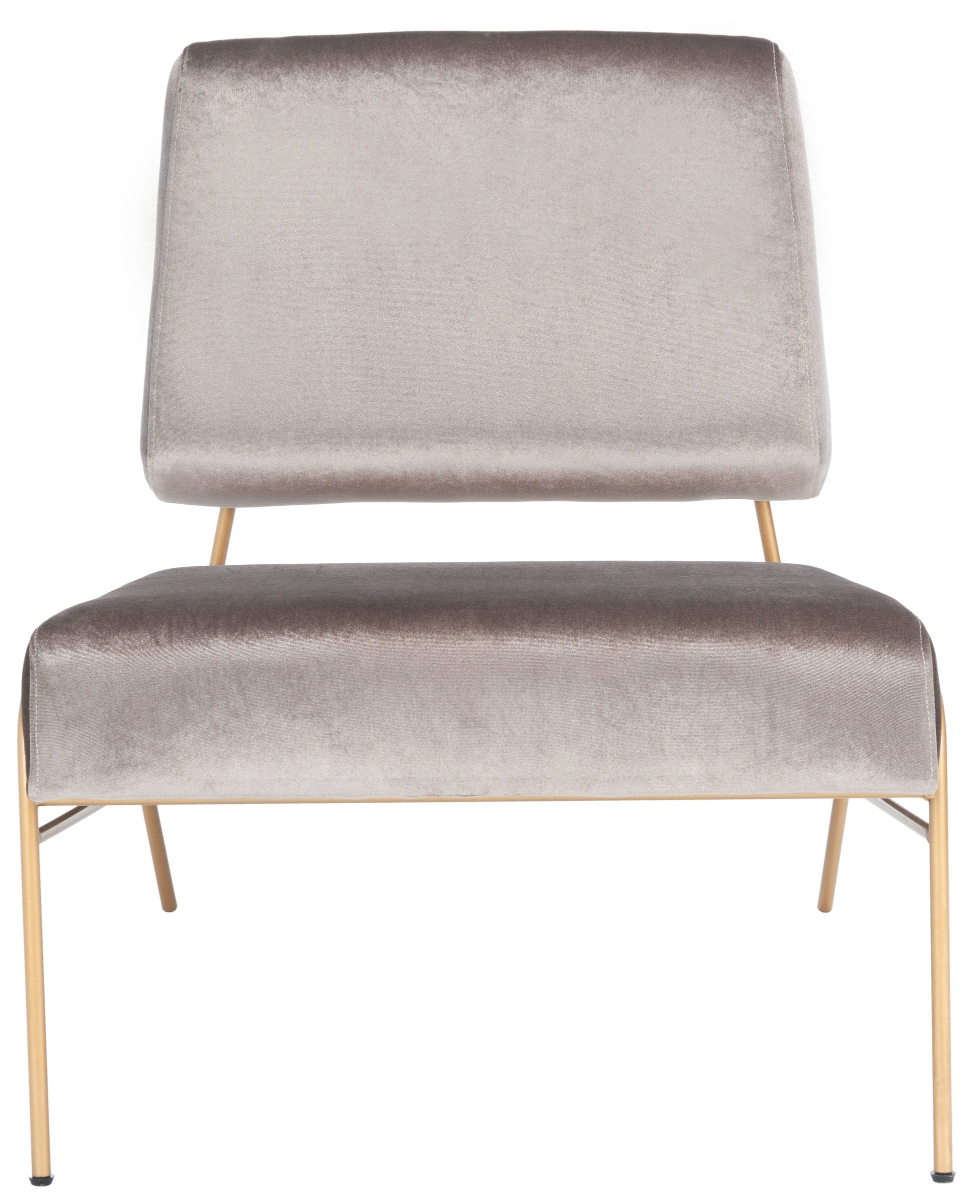 Safavieh Romilly Modern Hazel/Gold Velvet Accent Chair
