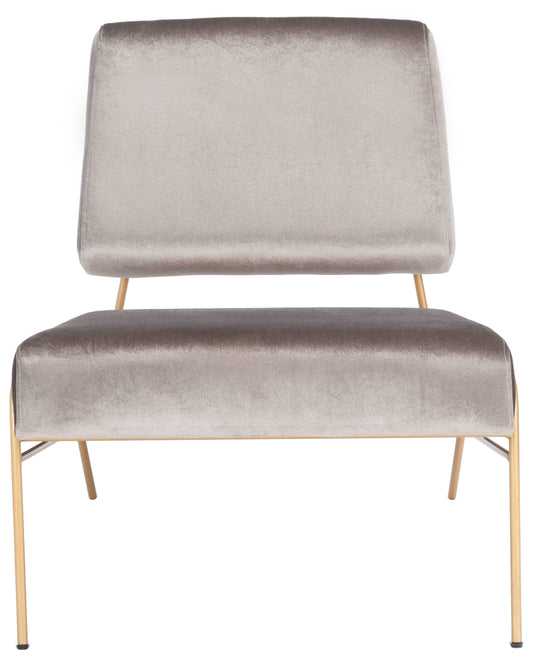 Safavieh Romilly Modern Hazel/Gold Velvet Accent Chair