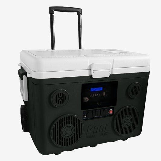 TUNES2GO Gray 40-Quart Insulated Beverage Cooler with Wheels and Telescoping Handle CA-E065G