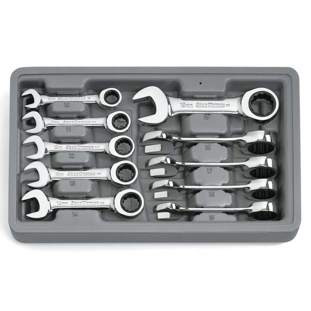 GEARWRENCH 10-Piece Set 12-point Metric Combination Wrench 9520D