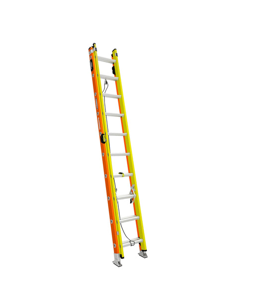 Werner Glidesafe 20-ft Fiberglass Type 1a- 300-lb Load Capacity Extension Ladder T6220-2GS