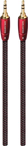 AudioQuest - Golden Gate 9.8' 3.5mm-to-3.5mm Audio Cable - Red