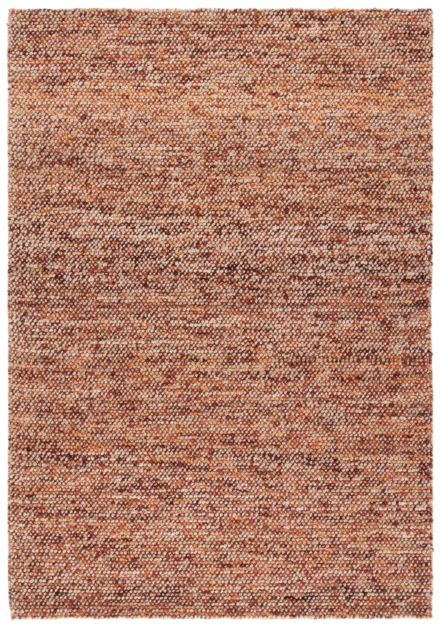 Safavieh Bohemian Maricica 6 x 9 (ft) Jute Natural/Rust Rectangular Indoor Distressed/Overdyed Farmhouse/Cottage Area rug