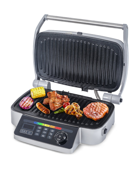 Commercial Chef 8.25-in L x 15.25-in W Non-stick Indoor Contact Grill (Removable-Plate) CHIG14MB