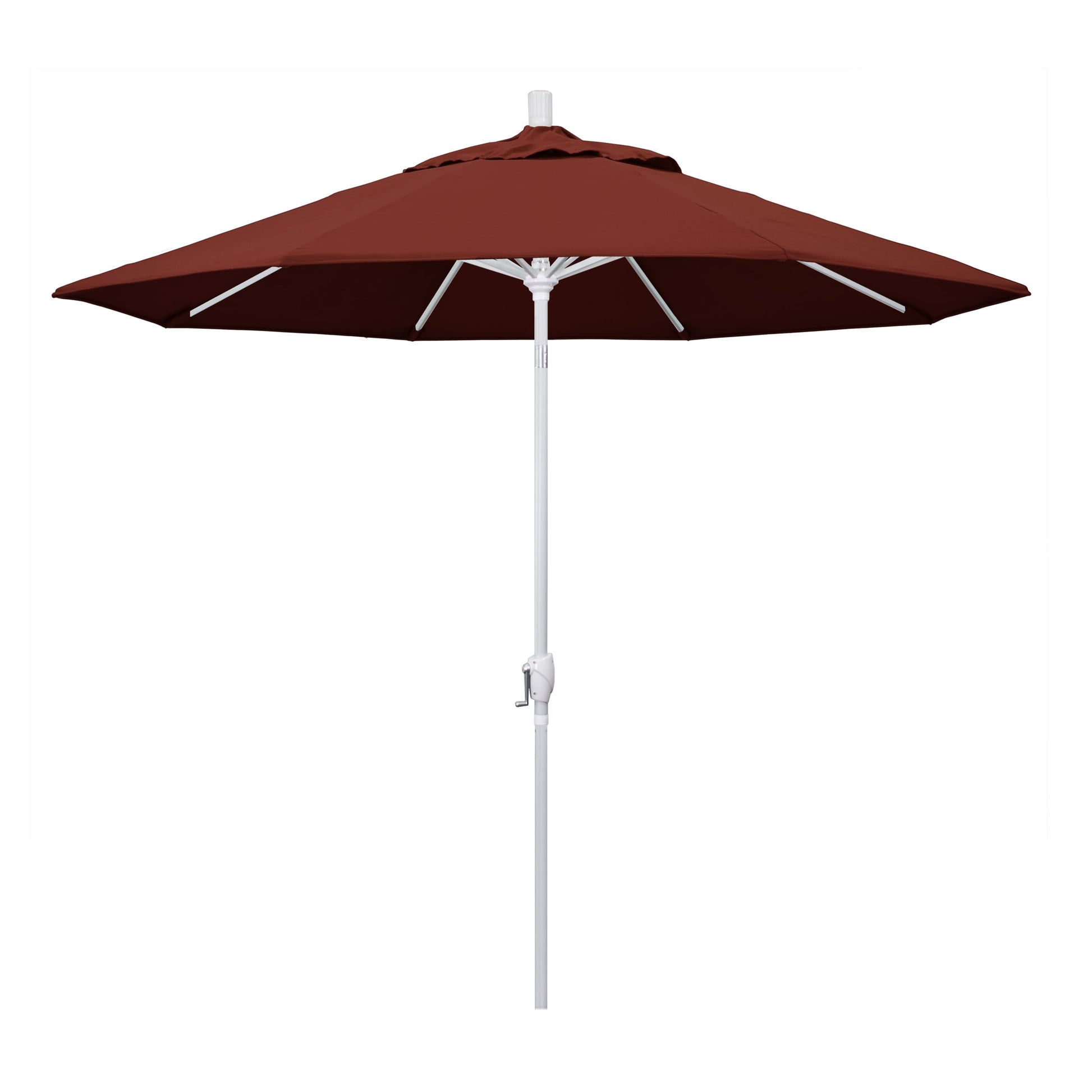 California Umbrella 9-ft Aluminum Red Push-button Tilt Market Patio Umbrella