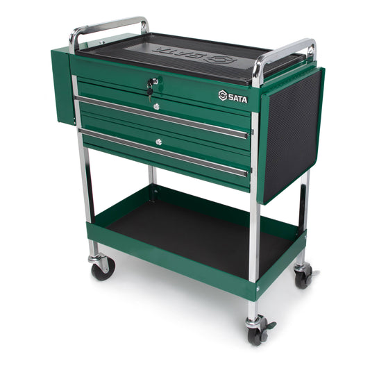 SATA 37.01-in W x 52.6-in H 2-Drawer Steel Tool Chest (Green) ST95118SC
