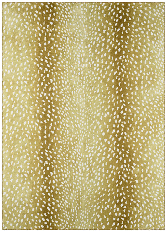 Addison Rugs Safari 9 x 12 (ft) Gilded Rectangular Indoor/Outdoor Animal print Bohemian/Eclectic Area rug