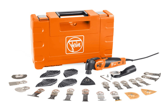 FEIN FEIN MULTIMASTER MM700 Max Top Corded 3.3-Amp Variable 60-Piece Oscillating Multi-Tool Kit with Hard Case 72296861090