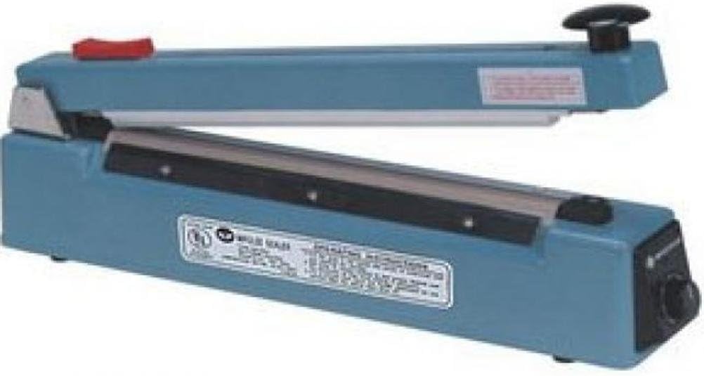 AIE 500C Impulse Hand Operated Heat Sealer and Cutter, Manual Bag Sealer with 2mm Seal Width, 20 Inch Max Seal Length, 800 Watts