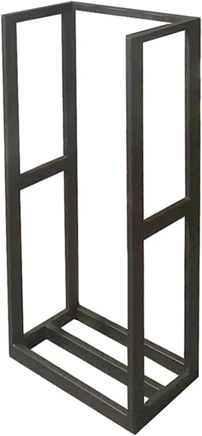 GTPBAO Firewood Log Rack for Wood Burning Stove, Metal Floor Standing Wood Pile Shelf for Back Yard Deck\/Camping Hearth(High 100cm)