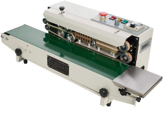 TECHTONGDA FR-770 Horizontal Continuous Sealer Automatic Band Sealer Machine for Plastic Poly Bag PVC Membrane Bags Film 110V