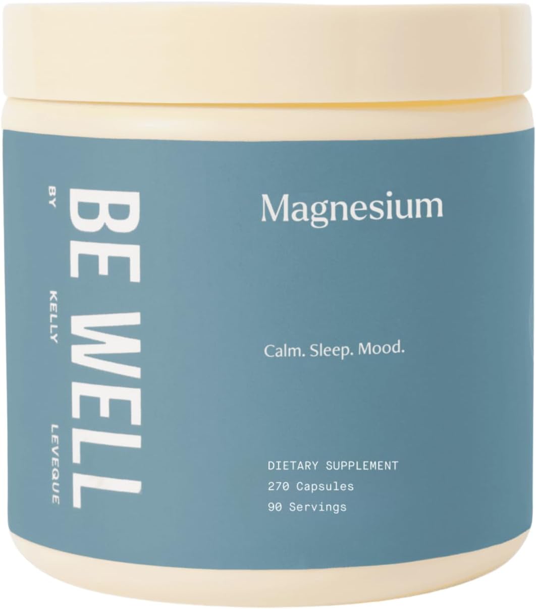 Be Well by Kelly Magnesium with GABA, L-theanine & B6 (90 Servings, 270 Capsules)
