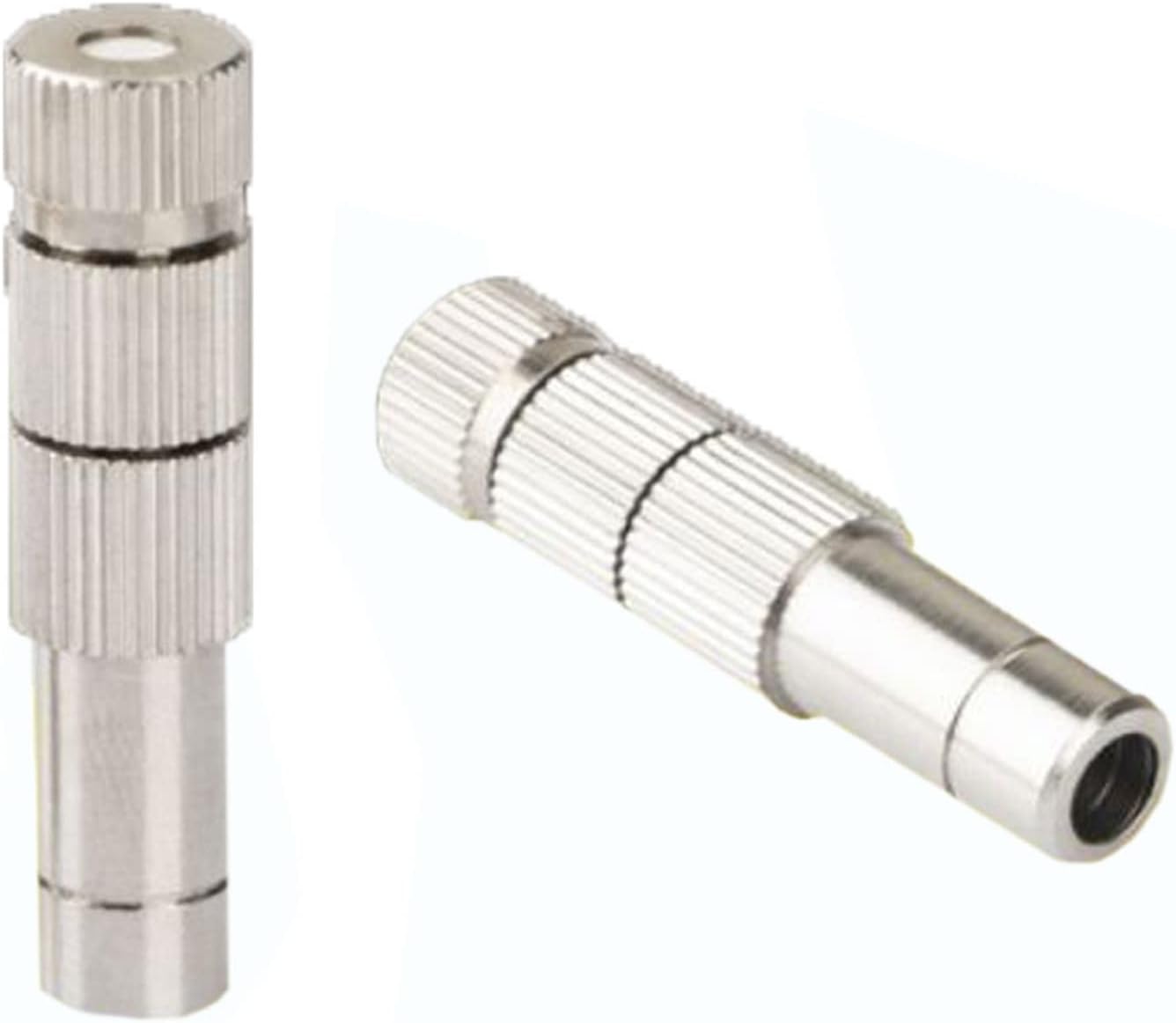 Pfeilzieher 10pcs Brass misting Nozzle Quick Connector for Outdoor Cooling Mister System Fog nozzles Garden Spray atomizing Nozzle for Landscaping air humidification 8mm Connection Size 0 15mm