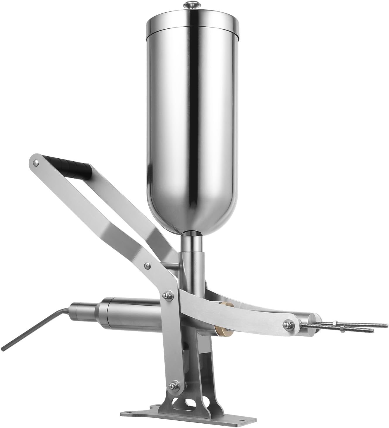 5L Manual Spanish Latin Fruit Donut Filling Machine, Stainless Steel Donuts Filler, Stainless Steel Chocolate Jam Filling Machine for Commercial Kitchen Restaurant