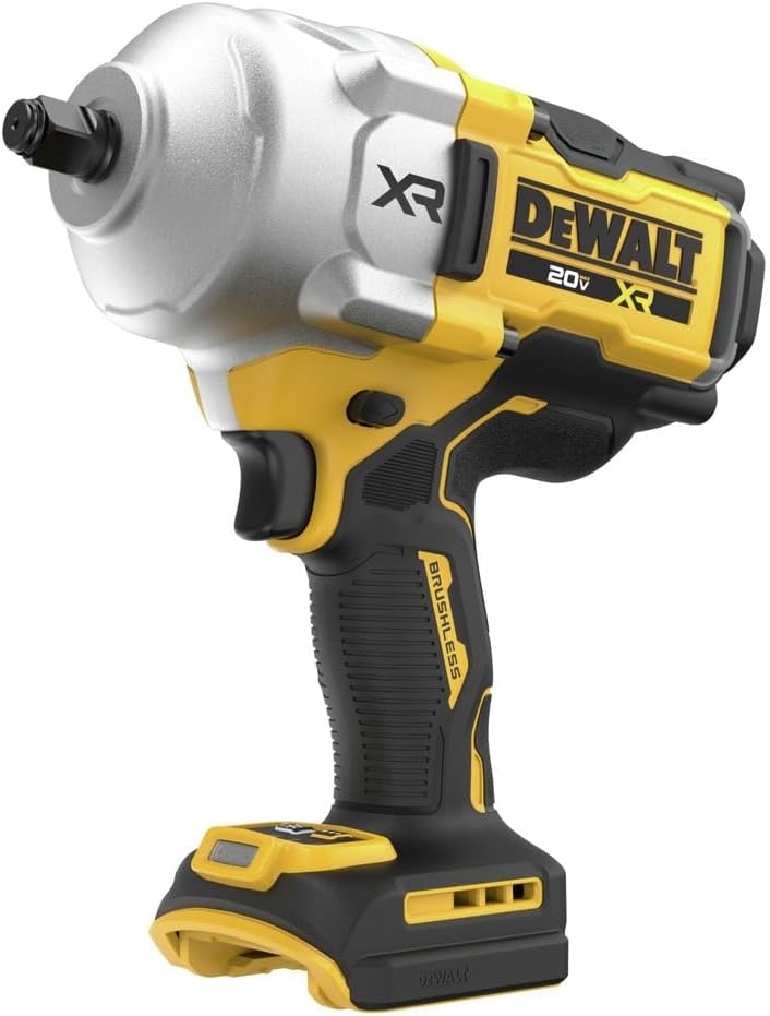 DEWALT 20V MAX Cordless Impact Wrench, 1\/2" Hog Ring, High Torque, Brushless, Bare Tool Only (DCF961B)
