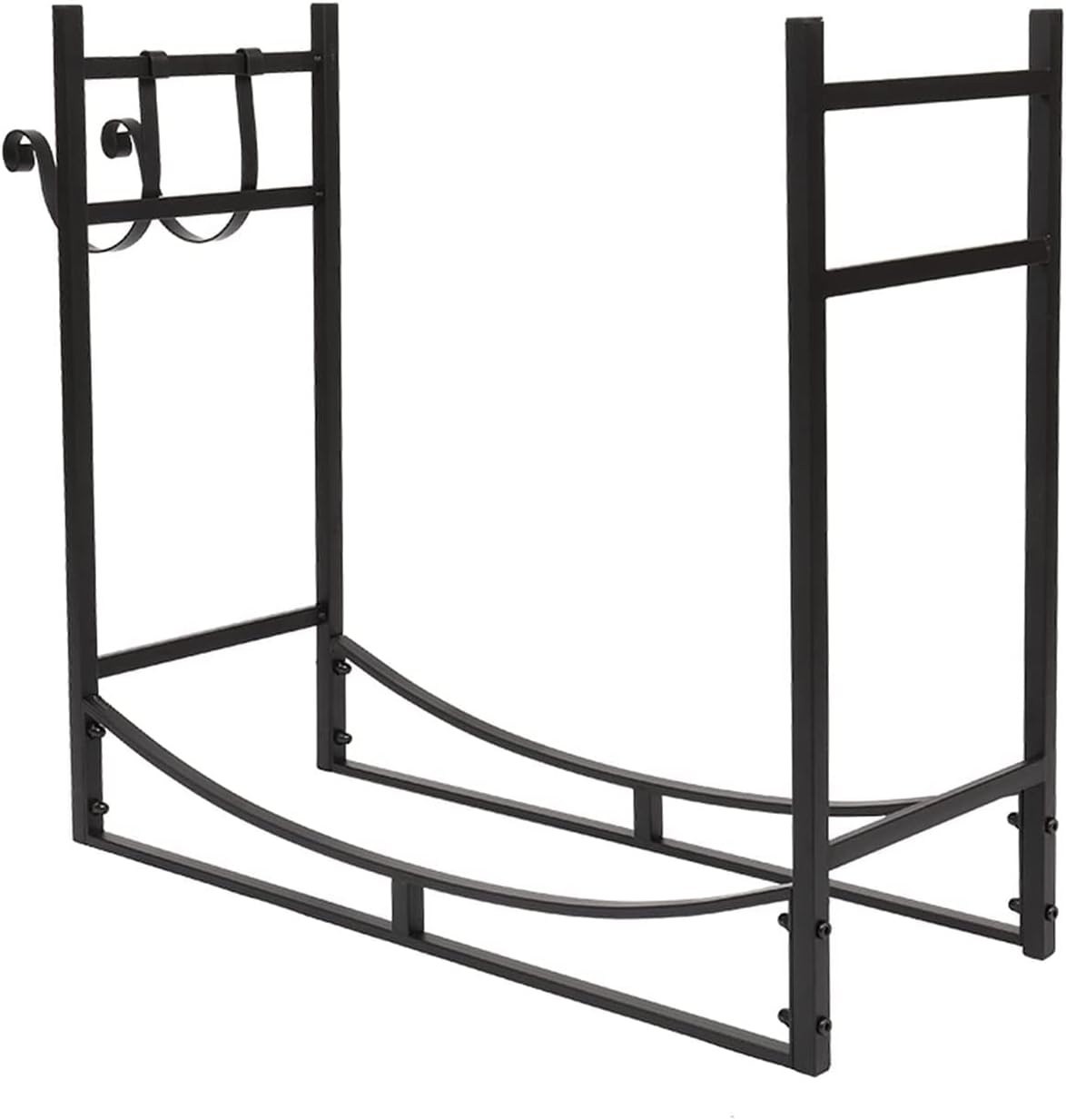 Firewood Log Rack Storage,Log Store Indoors, Log Store Firewood Rack Iron Fireplace Fire Wood Rack Outdoor Stand Rack Storage Shelf 33 Inch Log Store Firewood Holder