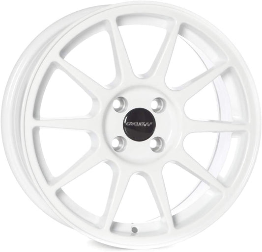 Circuit Performance CP23 16×7 Gloss White 4×100 [+35mm] Wheels JDM Type R Style compatible with Honda Civic, Acura Integra, Mazda Miata