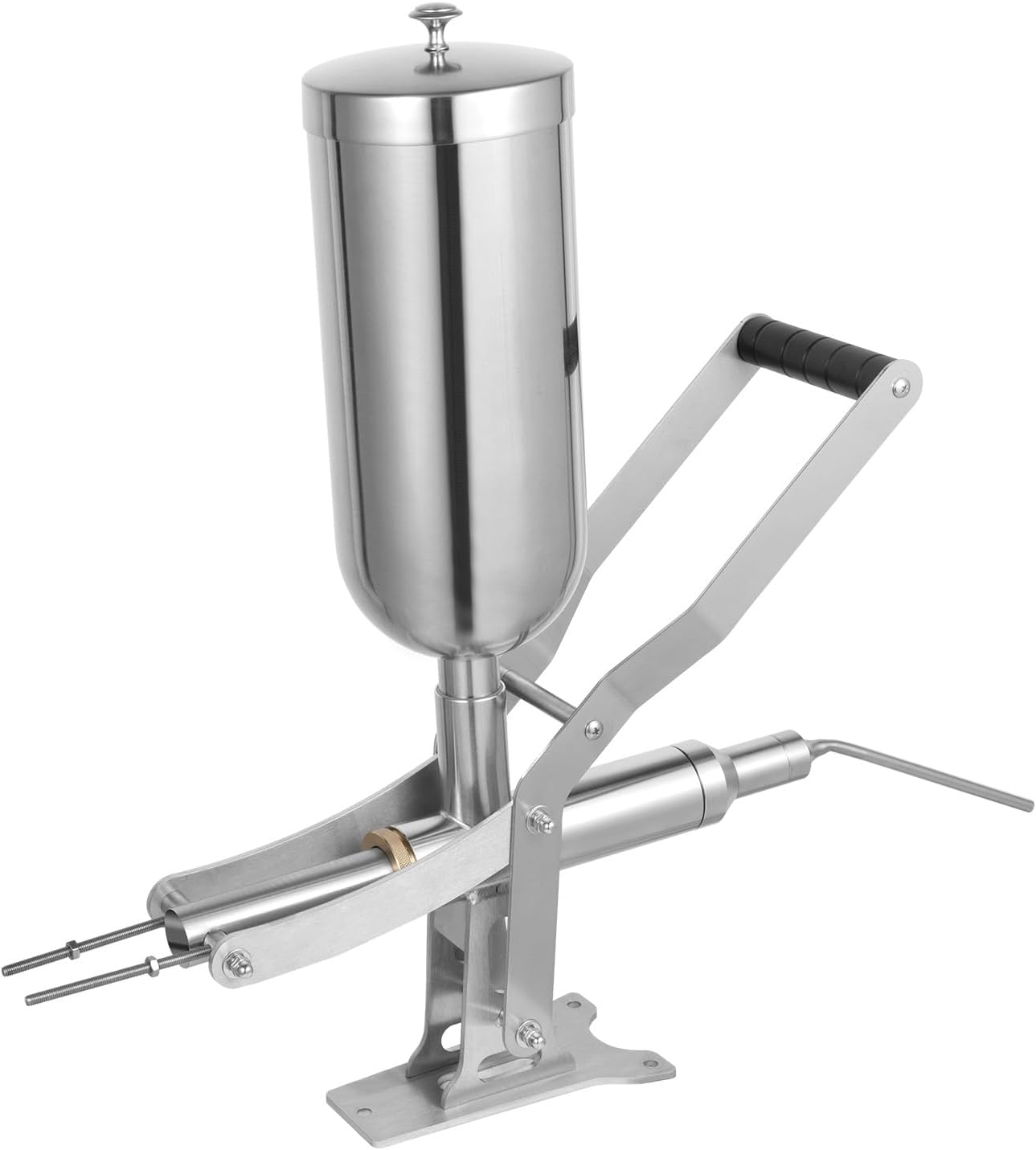 Donut Filler Machine, 5L Manual Donut Filler Injector Machine, Stainless Steel Doughnut Churros Jelly Cream Filling Machine with 4 Pipes for Restaurant Kitchen