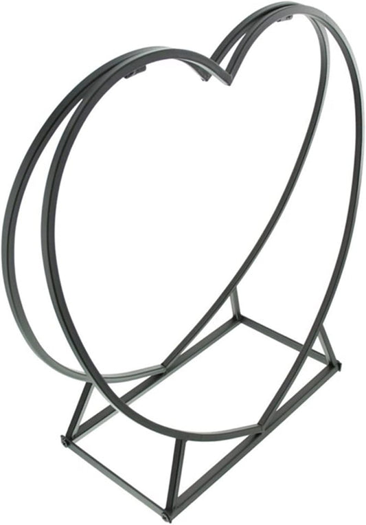 Firewood Log Rack Storage,Log Store Indoors, Firewood Rack - Wrought Iron Firewood Rack for Indoor Outdoor Woodburning Stove, Back Porch Firewood Rack