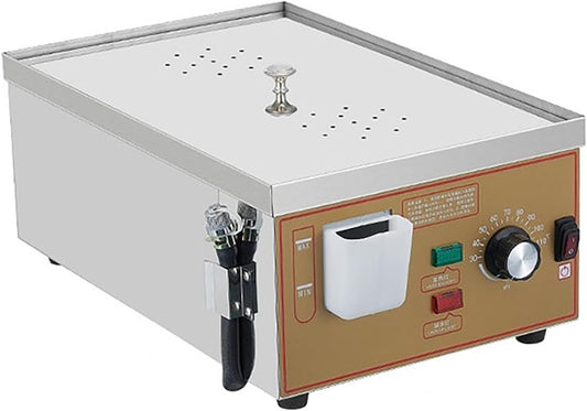 Commercial Electric Steamed Buns Machine, 2\/4\/6-Hole Food Steamer, 30-110℃ Adjustable Temperature, Stainless Steel, Dry Boiling Alarm, Independent Water Supply, for Restaurants and Kitchens