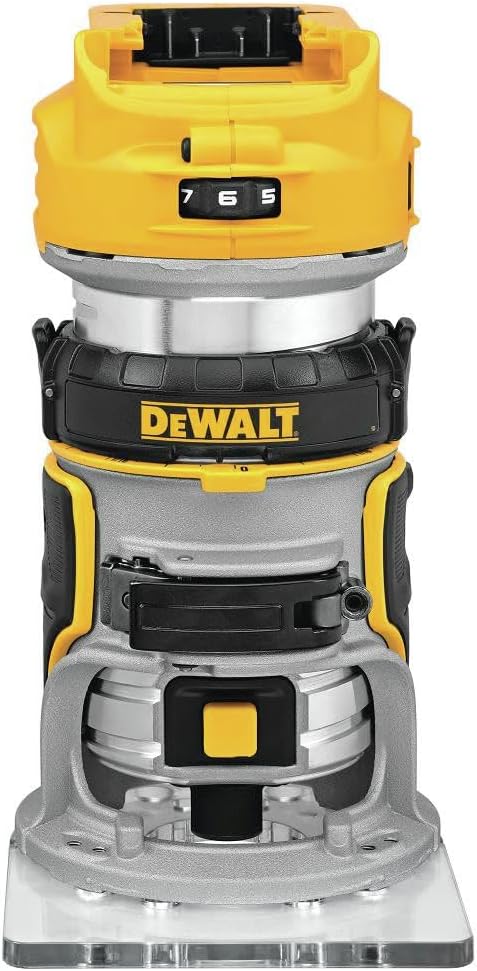 DEWALT DCW600BR 20V MAX XR Brushless Compact Lithium-Ion 1/4 in. Cordless Router (Tool Only) (Renewed)