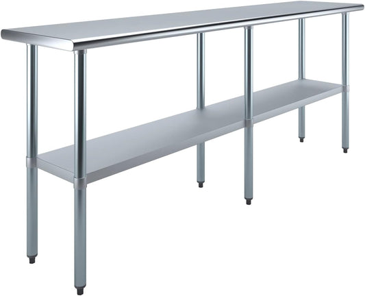 Commercial Stainless Steel Food Prep Work Table 18”x84”