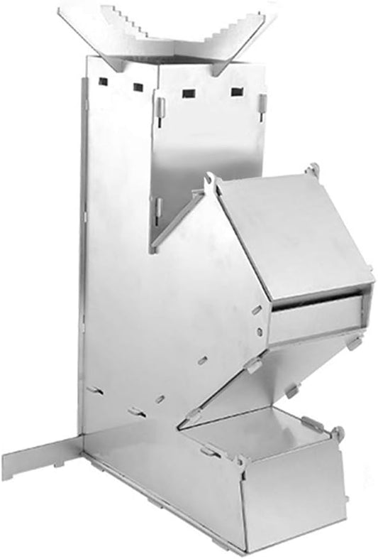 Outdoor Fireplaces Outdoor Camping Folding Wood Stove Portable Firewood Stainless Steel Survival Hiking Furnace Fire Pits