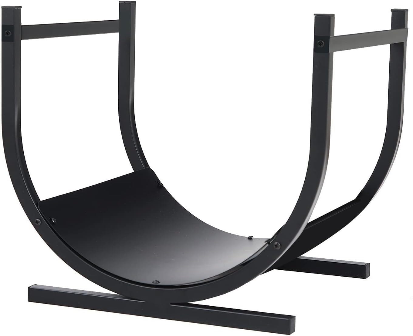 Fireplace Firewood Storage Rack, Indoor and Outdoor U-Shaped Firewood Rack, Can Hold Logs About 16-20 Inches Long, for Fireplace Wood Storage Bracket Organizer