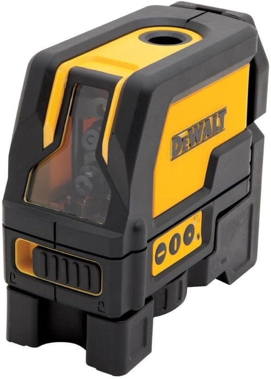 DEWALT Cross Line and Spot Laser Level, Red, 165 Ft. (DW0822)