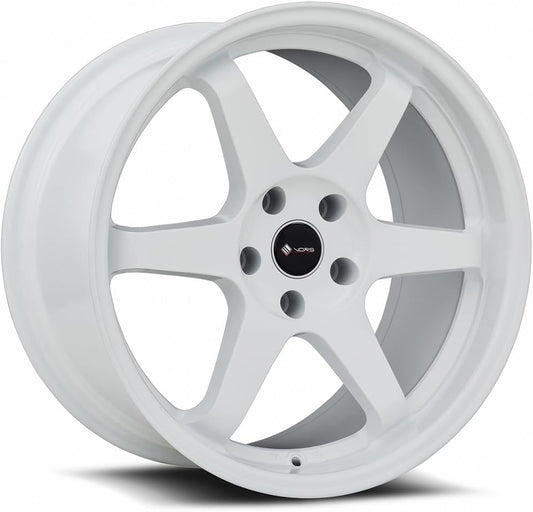 17x8 Vors TR37 5x114.3 35 White Wheel Rim 73.1