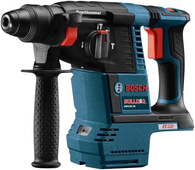 Bosch GBH18V-26 Bare-Tool 18V Lithium-Ion Brushless 1" SDS-plus Bulldog Rotary Hammer