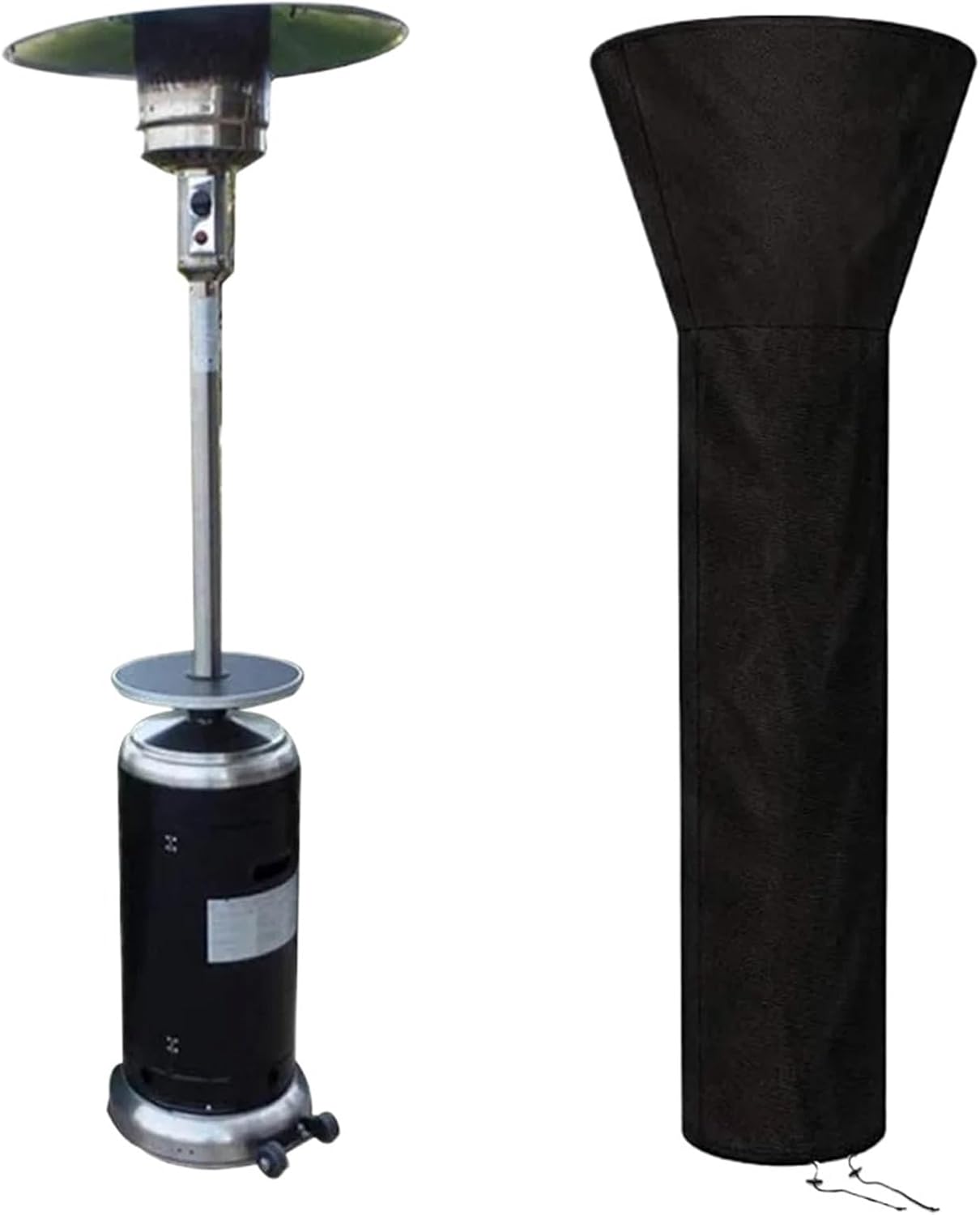 Patio Heater Cover Patio Heater Cover Heavy Duty Waterproof Gas Pyramid Standup Outdoor Furniture Protector All-Purpose Covers With Zipper(D92x240cm)