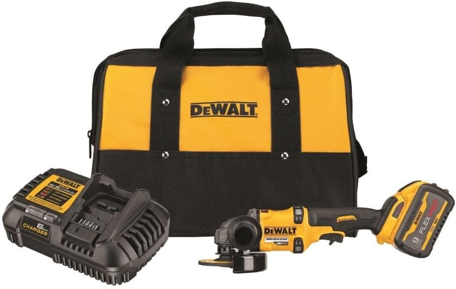 DEWALT FLEXVOLT 60V MAX* Angle Grinder with Kickback Brake Kit, 4-1/2-Inch to 6-Inch (DCG418X1)