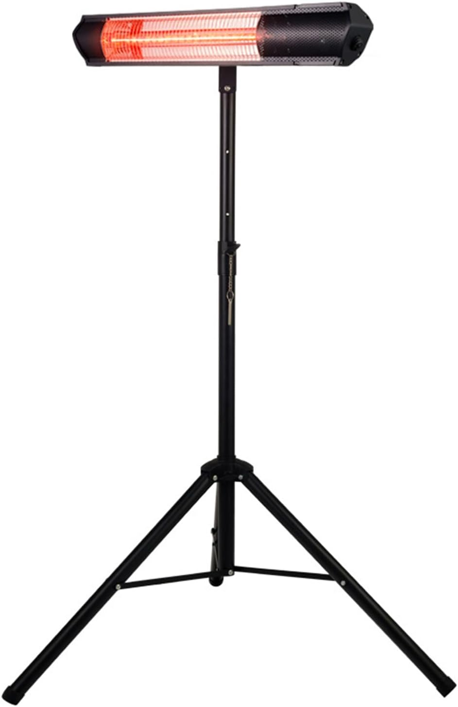 Electric Outdoor Indoor Heater, Outdoor Patio Heaters with Remote Control, Adjustable Height, Free Standing Space Heater for Balcony Courtyard Gazebo Garage