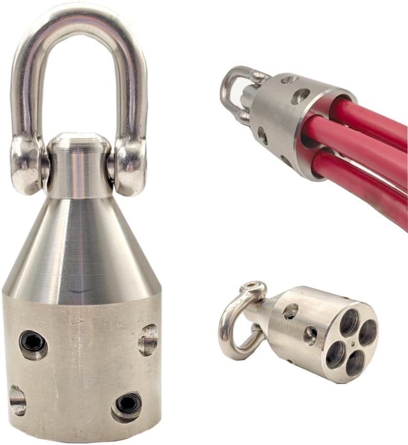 Wire Pulling Tools,Electrical Cable Pulling Tool, Wire Pulling Attachment,for 2-1/2inch Copper & AluminumWires,Equipped with Heavy-duty Lifting Rings，（4000 Lbs Max Pull Strength ）