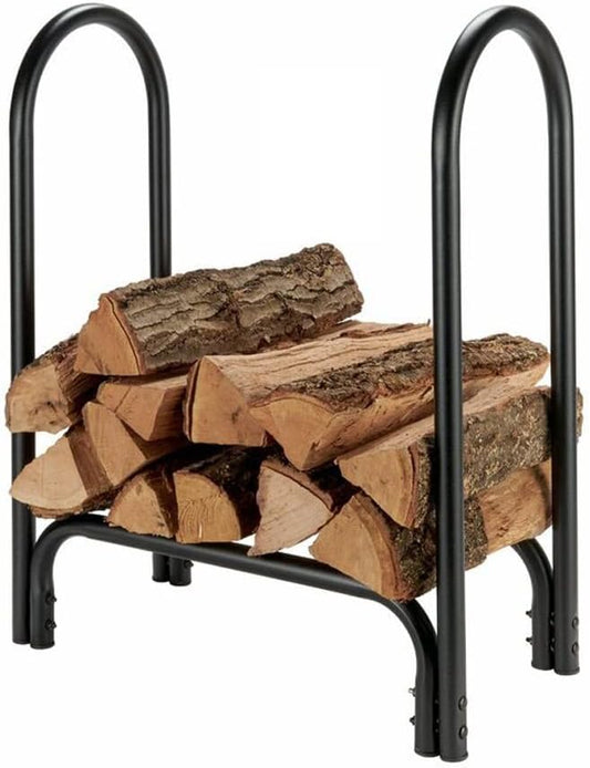 Heavy Duty Metal Firewood Rack 12ft Length Outdoor Log Holder Wood Stacker for Storage and Organization
