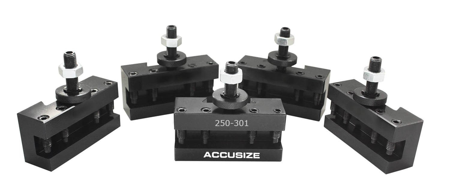 Accusize Industrial Tools 5 Pcs Style Cxa Turing and Facing Quick Change Tool Post Holder, 0250-0301x5