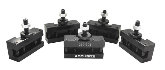Accusize Industrial Tools 5 Pcs Style Cxa Turing and Facing Quick Change Tool Post Holder, 0250-0301x5