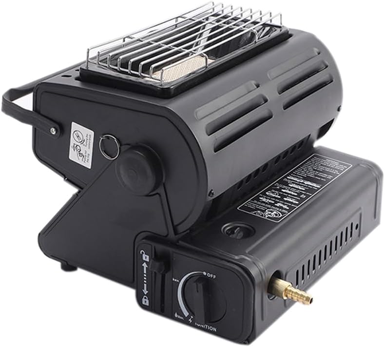 Outdoor Propane or Butane Dual Fuel Heater, Adjustable 2 in 1 Camping Space Heaters for Outdoor Camping Fishing Hunting