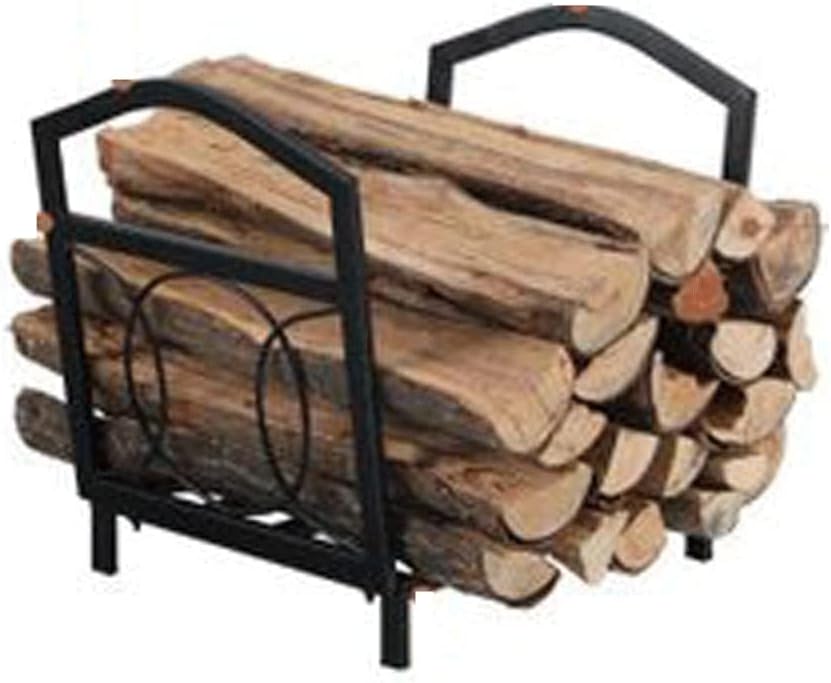 Log Store Firewood Rack Stand Metal Wood Pile Storage Firewood Holder Heavy Duty Logs Holder for Outdoor Indoor Stacker Organizer