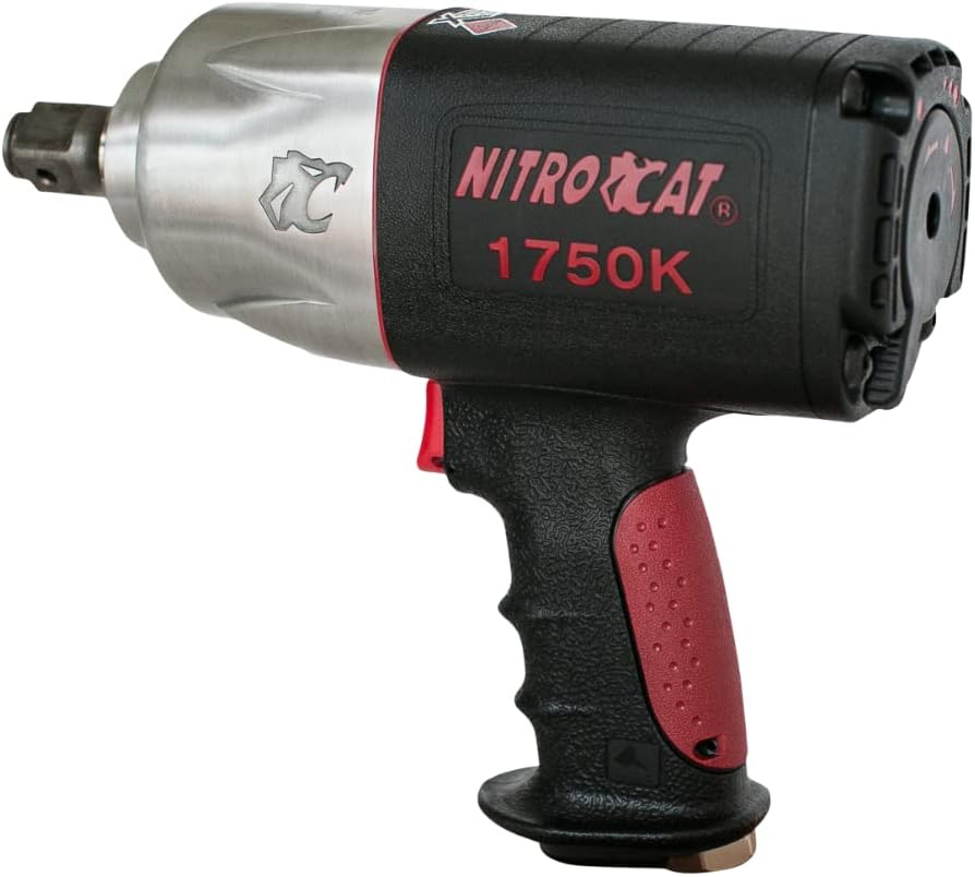 AIRCAT Pneumatic Tools 1750-K: 3/4-Inch Nitrocat Composite Twin Clutch Impact Wrench 1,500 ft-lbs