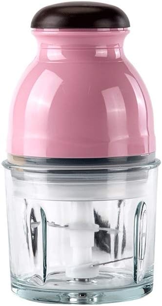 Electric, Mini Food Processor with Titanium Coated Blades and Stainless Steel Bowl, 2 Speed Kitchen Meat Grinder