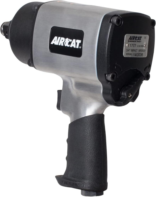 AirCat Pneumatic Tools 1777: 3/4-Inch Impact Wrench with Refined Design Twin Hammer 1,600 ft-lbs
