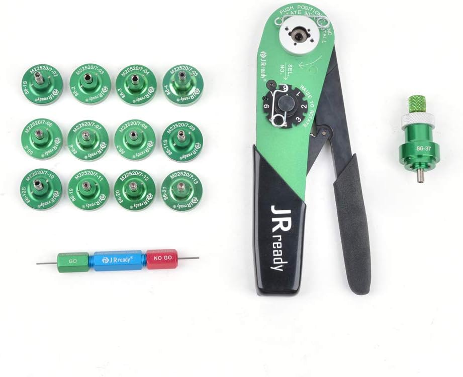 JRready M22520 7 Series ST1049 crimping tool KIT YJQ-W7A M22520 7 01 hand crimping tool with 86 series positioner and G145 for 16 to 28 awg Pin Terminal Contacts