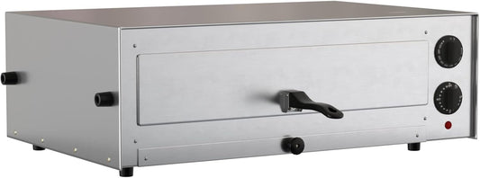 Krollen Industrial KPO16TS Stainless Steel Countertop Pizza\/Snack Oven with Adjustable Thermostatic Control - 120V, 1700W