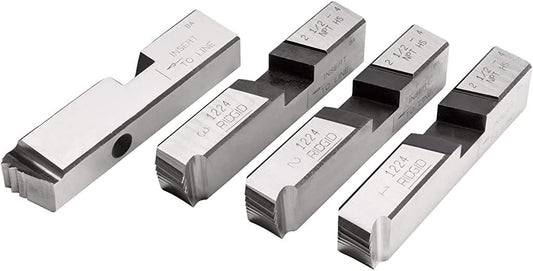 RIDGID 26192 4-Piece Pipe Threader Dies Set, 2 1\/2-Inch to 4-Inch, Compatible with Model 1224 Threading Machine, Right-Handed, High-Speed Steel